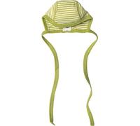 Cosilana Baby Häubchen aus 70% Wolle und 30% Seide (Grün Gestreift, 62-68