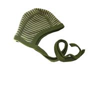 Cosilana Baby Häubchen aus 70% Wolle und 30% Seide (Grün Natur, 50-56)