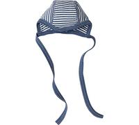 Cosilana Baby-Häubchen (Größe: 50/56 / Farbe: 128 marine geringelt / Qualität: Wolle/Seide)