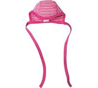 Cosilana Baby Häubchen aus 70% Wolle und 30% Seide (Pink Geringelt, 62-68)…