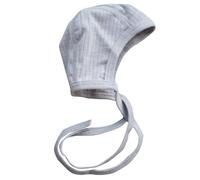 Cosilana, Baby Häubchen/Mütze, 45% KBA Baumwolle, 35% kbT Wolle, 20% Seide (Grau, 86-92)