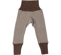 Cosilana Baby Hose lang mit Bund, 70% Wolle 30% Seide (Streifen Braun