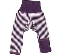 Cosilana Baby Hose lang- mit Kratzschutz am Bein 62/68 Pflaume Geringelt 123