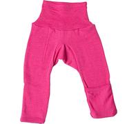 Mitwachsende Wolle Seide Hose pink Kratzschutz 74/80