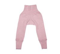 Cosilana Schlupf-Babyhose mit Bund aus Bio Baumwolle / Bio Wolle / Seide 98/104 Uni Blau Meliert