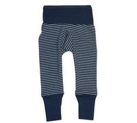 Cosilana Schlupf-Babyhose mit Bund aus Bio Wolle / Seide Größe: 86/92, geringelt grün 86/92