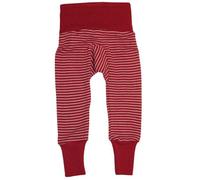 Cosilana Baby Hose mit Bund kbT Schurwolle u Seide Rot-Geringelt 62/68