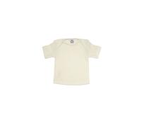 Cosilana Baby Kurzarm-Shirt aus Bio Baumwolle / Bio Wolle / Seide Größe: 86/92, uni natur 86/92