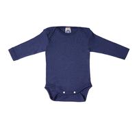Cosilana Baby Langarm-Body aus Bio Wolle / Seide Größe: 50/56, uni marine 50/56