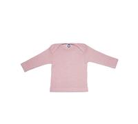 Cosilana Baby Langarm-Shirt aus Bio Baumwolle / Bio Wolle / Seide 50/56 Uni Pink Meliert