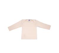 Cosilana Baby-Langarmshirt – Bio-Baumwolle, Bio-Wolle & Seide – Gr. 62/68 uni pink meliert