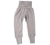 Cosilana, Baby Nabelbundhose/Hose, 70% Wolle, 30% Seide (Grau, 74-80)