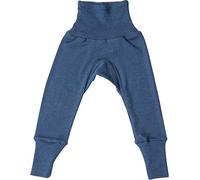 Cosilana, Baby Nabelbundhose/Hose, 70% Wolle, 30% Seide (Marine, 98-104)