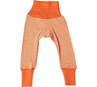 Cosilana, Baby Nabelbundhose/Hose, 70% Wolle, 30% Seide (Orange/Natur, 50-56)