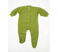 Cosilana Baby Schlafanzug 1-tlg mit Fuss Woll-Frottee Gruen 74