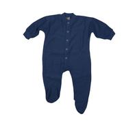 Cosilana Baby Schlafanzug 1-tlg mit Fuss Woll-Frottee Marine 86