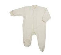 Cosilana Baby Schlafanzug 1-tlg mit Fuss Woll-Frottee Natur 68