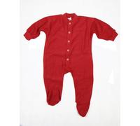Cosilana Baby Schlafanzug 1-tlg mit Fuss Woll-Frottee Rot 68