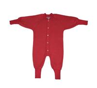 Cosilana Baby Schlafanzug 1-tlg ohne Fuss Woll-Frottee Rot 86