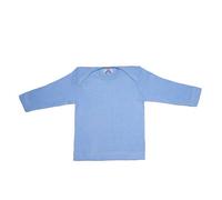 Cosilana Baby Schlupfhemd Bio Baumwolle kbT Wolle Seide Blau Meliert 62/68