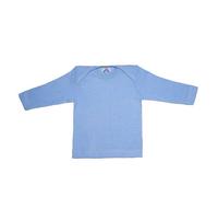 Cosilana Baby Schlupfhemd Bio Baumwolle kbT Wolle Seide Blau Meliert 86/92