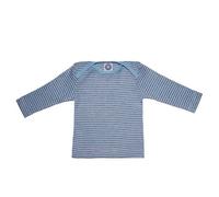 Cosilana Baby Schlupfhemd Bio Baumwolle kbT Wolle Seide Hellblau Braun Natur 98/104