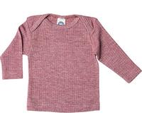 Cosilana Baby-Schlupfhemd, langarm (Größe: 62/68 / Qualität: Baumwolle-Wolle/Seide / Farbe: 039 weinrot meliert)