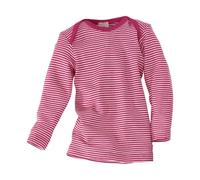 Cosilana Baby und Kinder Schlupfhemd Langarm Wolle Seide pink-geringelt Gr.98/104