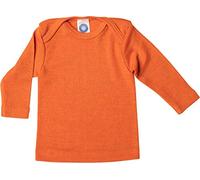 Cosilana Baby-Unterhemd Langarm 70% Wolle/30% Seide Orange Größe 50/56