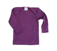Cosilana, Baby Unterhemd Langarm, 70% Wolle 30% Seide (Pflaume, 86-92)