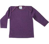Cosilana, Baby Unterhemd Langarm, 70% Wolle 30% Seide (Pflaume, 98-104)