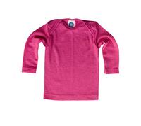 Cosilana, Baby Unterhemd Langarm, 70% Wolle 30% Seide (Pink, 50-56)