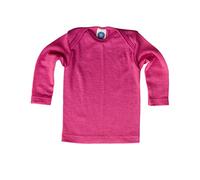 Cosilana, Baby Unterhemd Langarm, 70% Wolle 30% Seide (Pink, 62-68)