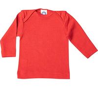 Cosilana, Baby Unterhemd Langarm, 70% Wolle 30% Seide (Rot, 62-68)