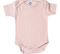 Cosilana Babybody Kurzarm 91052 BW/Wolle/Seide (Rosa Meliert, 62-68)