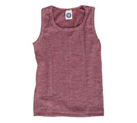 Cosilana, Kinder Achselhemd/Top, 45% KBA Baumwolle, 35% kbT Wolle, 20% Seide (104, Weinrot Meliert)