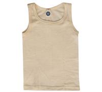 Cosilana, Kinder Achselhemd/Top, 70% Wolle 30% Seide (152, Natur)