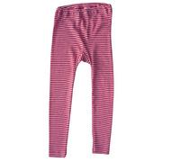 Cosilana Kinder Unterhose langes Bein Wolle Seide pink-geringelt Gr.92