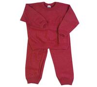 Cosilana Kinder Schlafanzug Woll-Frottee kbT Rot 92