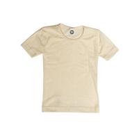 Cosilana Kinder Unterhemd Kurzarm Baumwolle-Wolle-Seide natur Gr.128