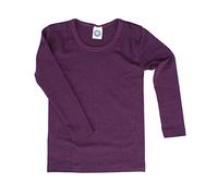 Cosilana, Kinder Unterhemd Langarm, 70% Wolle (kbT), 30% Seide (Pflaume, 116)
