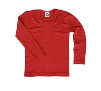 Cosilana Kinder Unterhemd Langarm kbT Wolle Seide Rot 128
