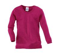 Cosilana Kinder Unterhemd Langarm Wolle Seide pink Gr.92