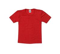 Cosilana, Kinder Unterhemd/T-Shirt, 70% Wolle und 30% Seide (116, Rot)…