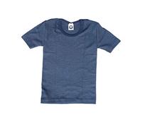 Cosilana, Kinder Unterhemd/T-Shirt, 70% Wolle und 30% Seide (152, Marine)