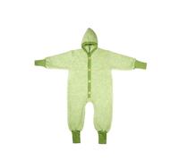 Cosilana Kleinkinder Fleece Overall kbT Schurwolle Bio Baumwolle Lindgrün-Melange 74/80