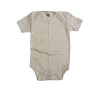 Cosilana Kurzarm Baby Body Wolle Seide Natur 62/68