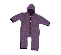 Cosilana, NEU Baby Fleece Overall mit Umschlag, 60% Schurwolle (kbT), 40% Baumwolle (KBA) (74/80, Lila-Melange)
