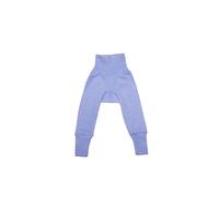Cosilana Schlupf-Babyhose mit Bund aus Bio Baumwolle / Bio Wolle / Seide 50/56 Uni Blau Meliert