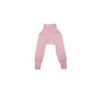 Cosilana Schlupf-Babyhose mit Bund aus Bio Baumwolle / Bio Wolle / Seide 50/56 Uni Pink Meliert